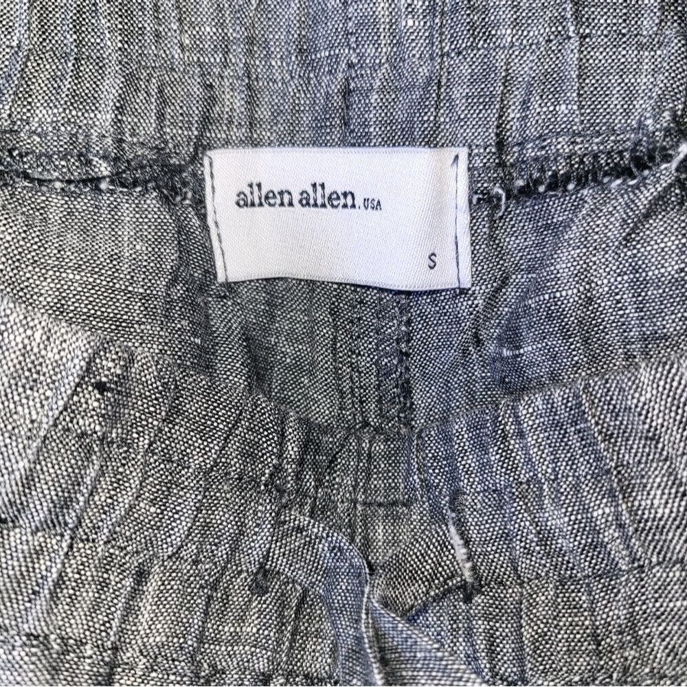 Allen Allen Linen Coastal Pull On Tapered Leg Pants Womans small - Picture 3 of 4